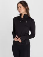 Poleron-Mujer-Half-Zip-Negro-Bsoul