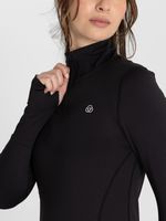 Poleron-Mujer-Half-Zip-Negro-Bsoul
