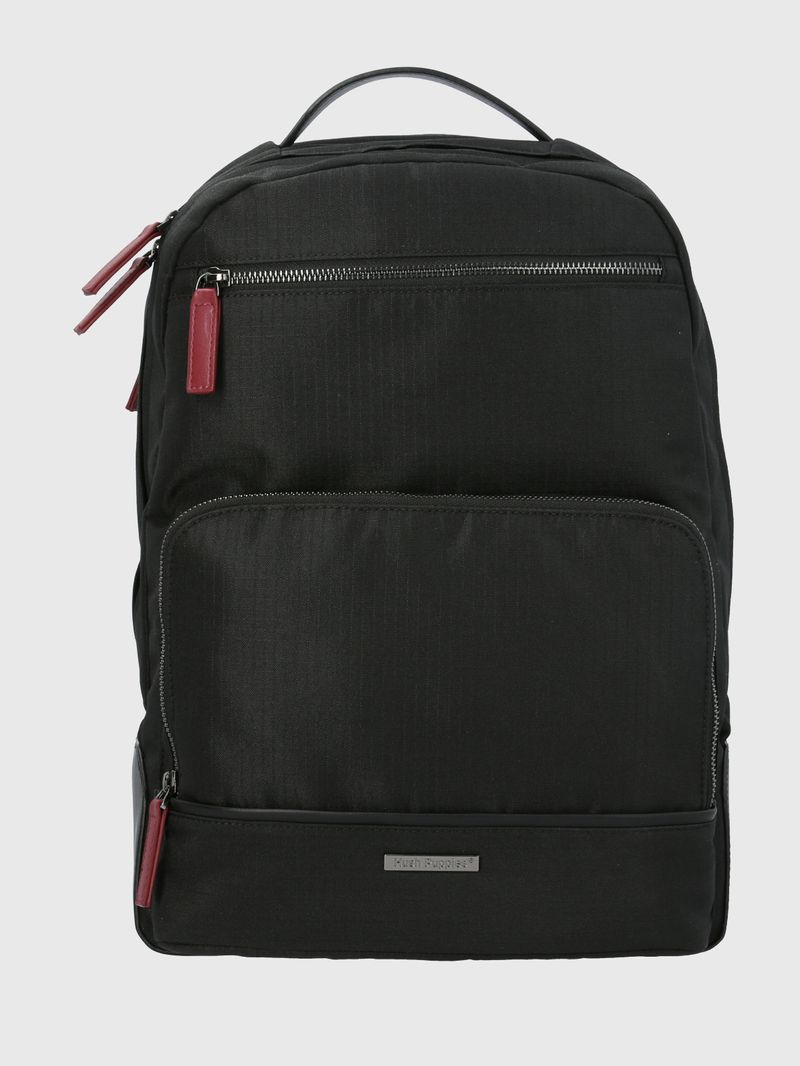 Mochila-Poliester-Reciclado-Hombre-Wp-Robbie-Back-Negro-Hush-Puppies
