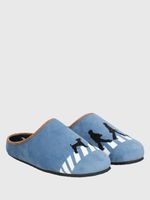 Pantufla Poliester Unisex Hp Slipper Uk Road Azul Hush Puppies
