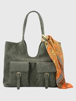 Cartera Ecocuero Mujer Donna Bag Verde Hush Puppies