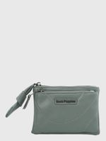 Billetera Ecocuero Mujer Quilt Zip Wallet Verde Hush Puppies