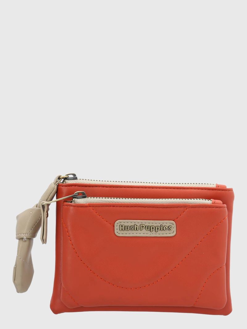 Billetera-Ecocuero-Mujer-Quilt-Zip-Wallet-Naranjo-Hush-Puppies