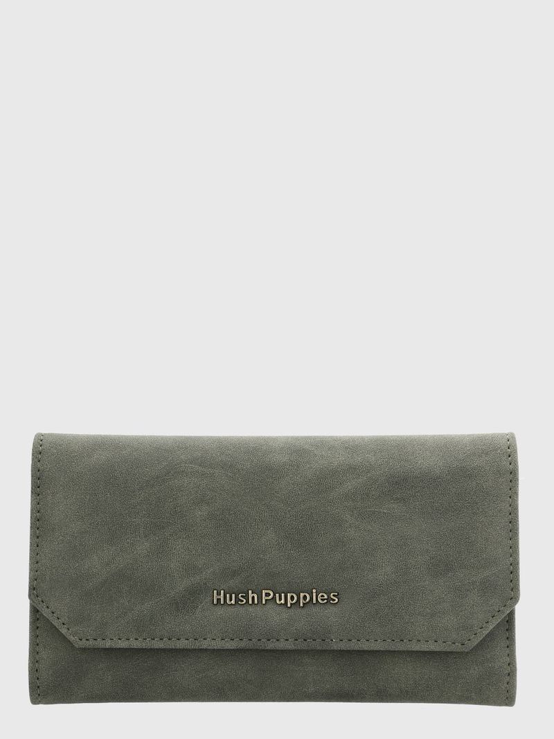 Billetera Ecocuero Mujer Donna Wallet Verde Hush Puppies