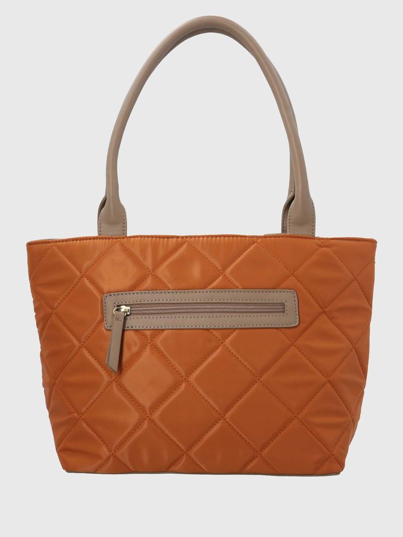 Cartera Poliester Reciclado Mujer Rosie Tote Naranjo Hush Puppies