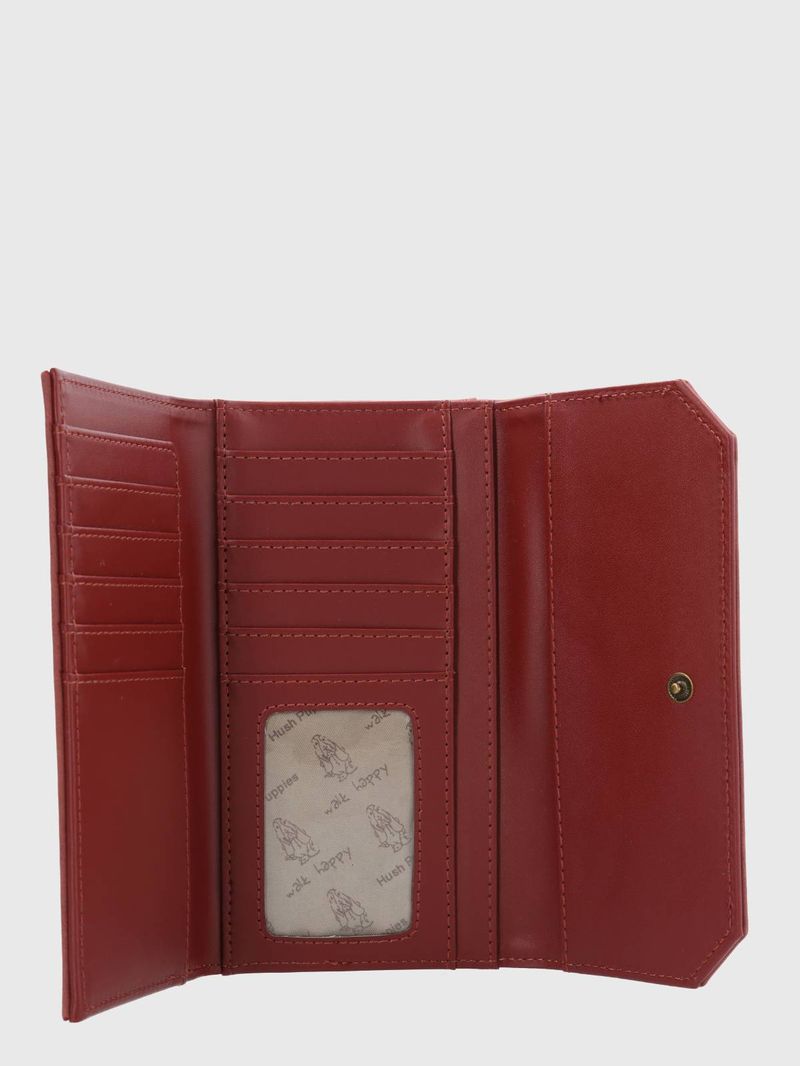 Billetera-Ecocuero-Mujer-Donna-Wallet-Rojo-Hush-Puppies