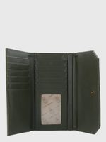 Billetera Ecocuero Mujer Donna Wallet Verde Hush Puppies