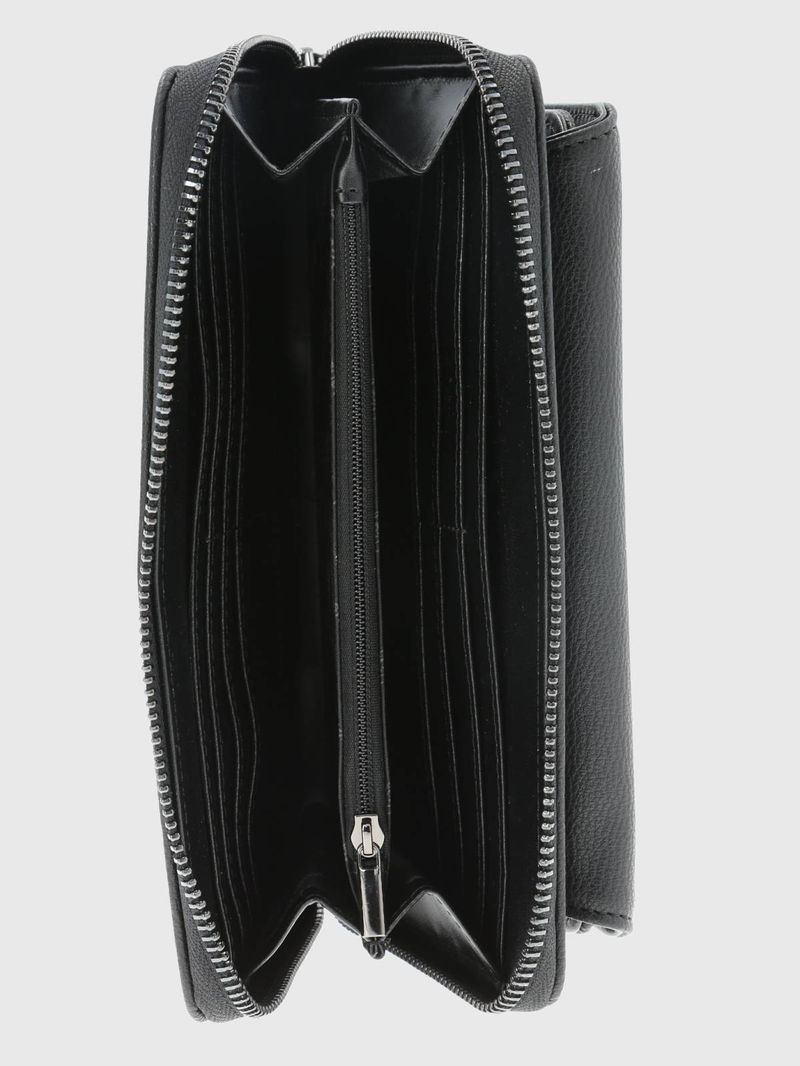 Billetera Ecocuero Mujer Karol Wallet Negro Hush Puppies