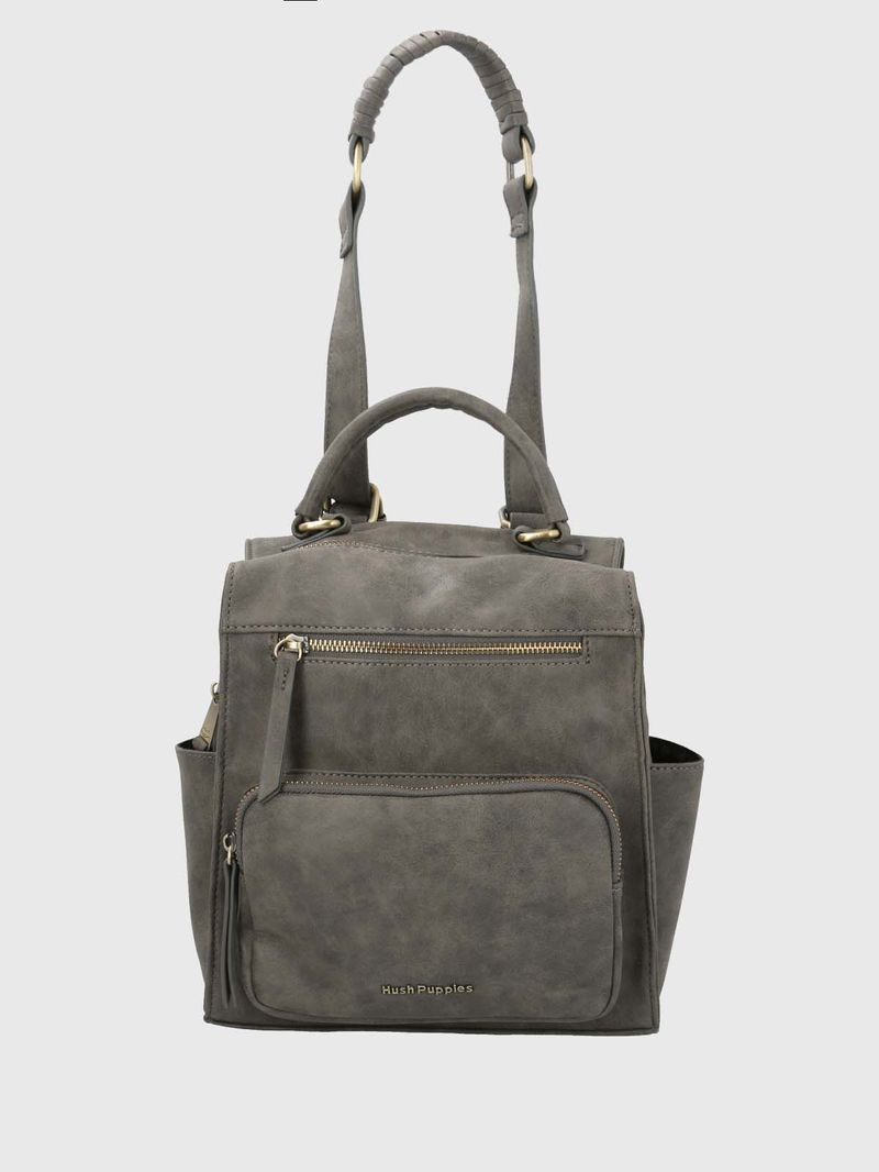 Cartera-Mochila-Ecocuero-Mujer-Date-Backbag-Gris-Hush-Puppies