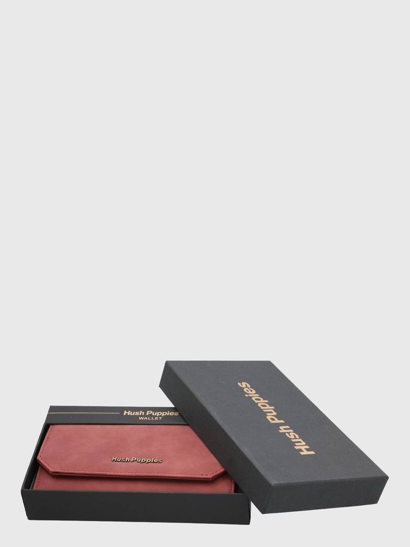 Billetera-Ecocuero-Mujer-Donna-Wallet-Rojo-Hush-Puppies
