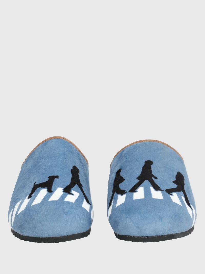 Pantufla Poliester Unisex Hp Slipper Uk Road Azul Hush Puppies