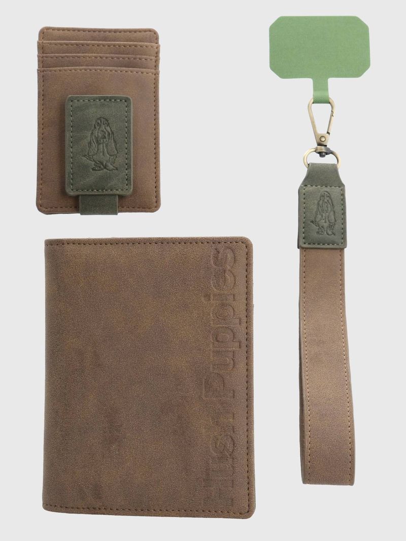 Billetera Ecocuero Mujer Drina Passport Café Hush Puppies