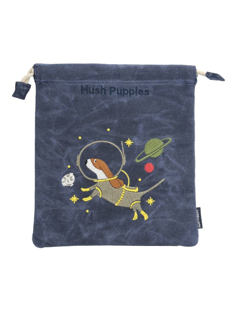 Bolsa Canvas Engrasado Niño Astronaut Snackbag Azul Hush Puppies