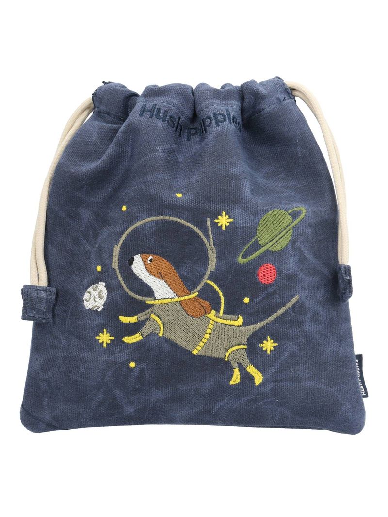 Bolsa Canvas Engrasado Niño Astronaut Snackbag Azul Hush Puppies