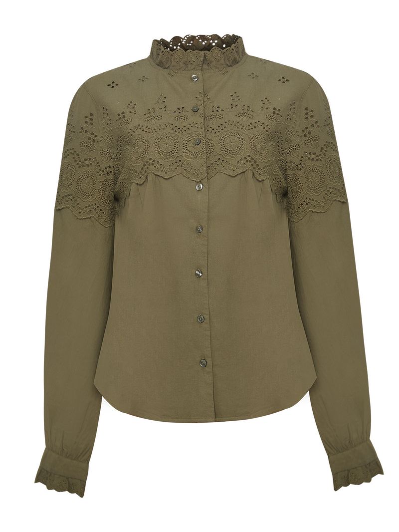 Blusa Algodón Orgánico Mujer Lhotse Verde Rockford