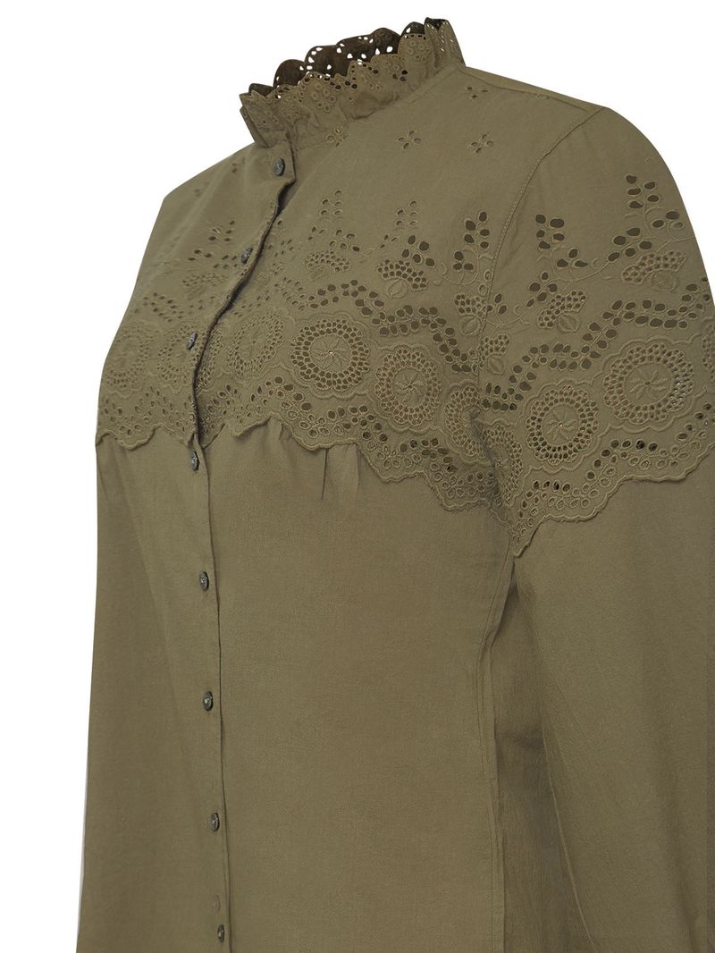 Blusa Algodón Orgánico Mujer Lhotse Verde Rockford