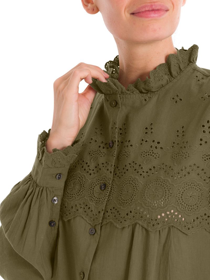 Blusa Algodón Orgánico Mujer Lhotse Verde Rockford