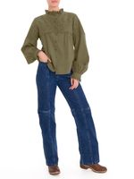 Blusa Algodón Orgánico Mujer Lhotse Verde Rockford