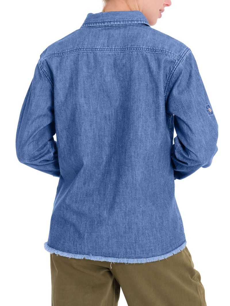 Blusa Algodón Orgánico Mujer Kilimanjaro Azul Rockford