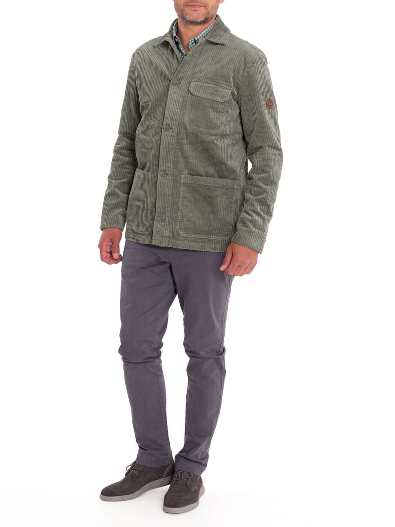 Overshirt Algodón Hombre Bellagio Verde Rockford