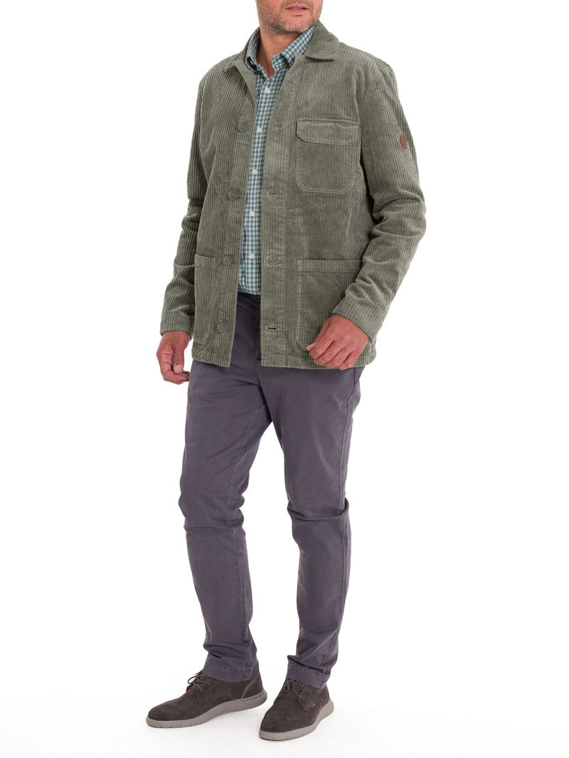 Overshirt Algodón Hombre Bellagio Verde Rockford