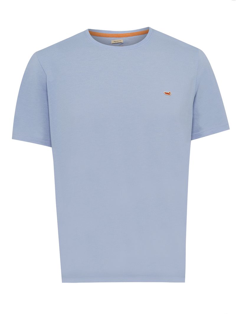 Polera Algodón Orgánico Hombre Native Celeste Rockford
