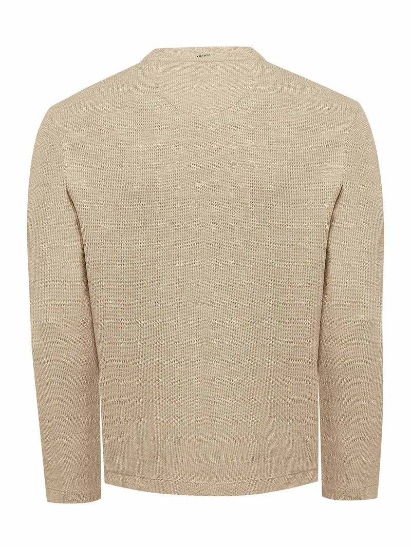 Polera-Algodon-Organico-Hombre-Wafle-Beige-Rockford