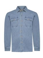 Camisa Algodón Hombre Denim Azul Rockford