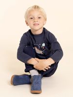 Botin-Gamuza-Niño-Piombino-Azul