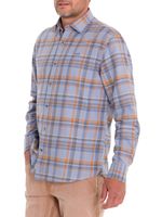 Camisa-Algodon-Organico-Hombre-Flannel-Azul-Rockford