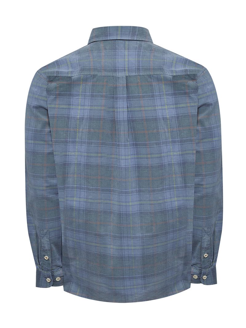 Camisa-Algodon-Organico-Hombre-Tartancord-Azul-Rockford
