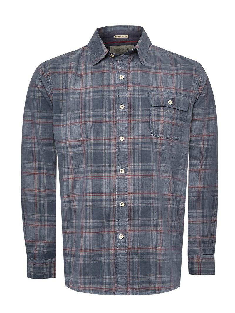 Camisa-Algodon-Organico-Hombre-Tartancord-Verde-Rockford