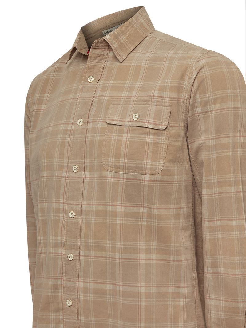 Camisa-Algodon-Organico-Hombre-Tartancord-Beige-Rockford