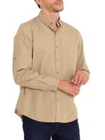 Camisa Algodón Orgánico Hombre Galiton Café Rockford