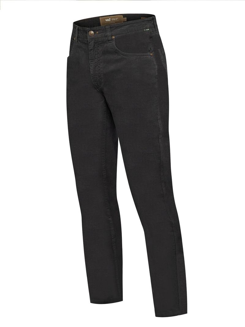 Pantalón Natural Flex Hombre Corduroy Gris Rockford