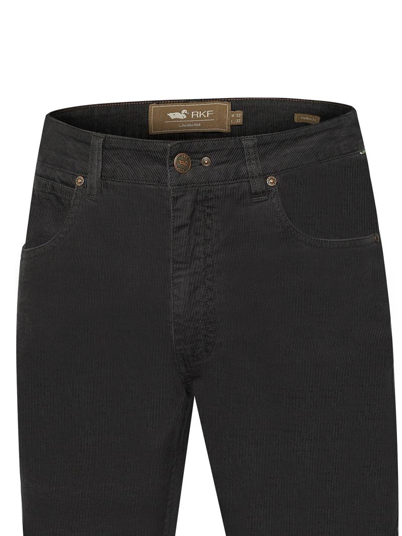 Pantalón Natural Flex Hombre Corduroy Gris Rockford