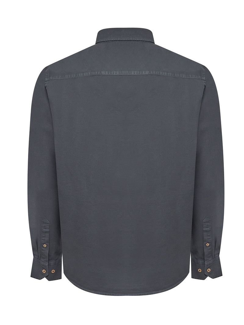 Camisa-Algodon-Organico-Hombre-Hunter-Azul-Rockford