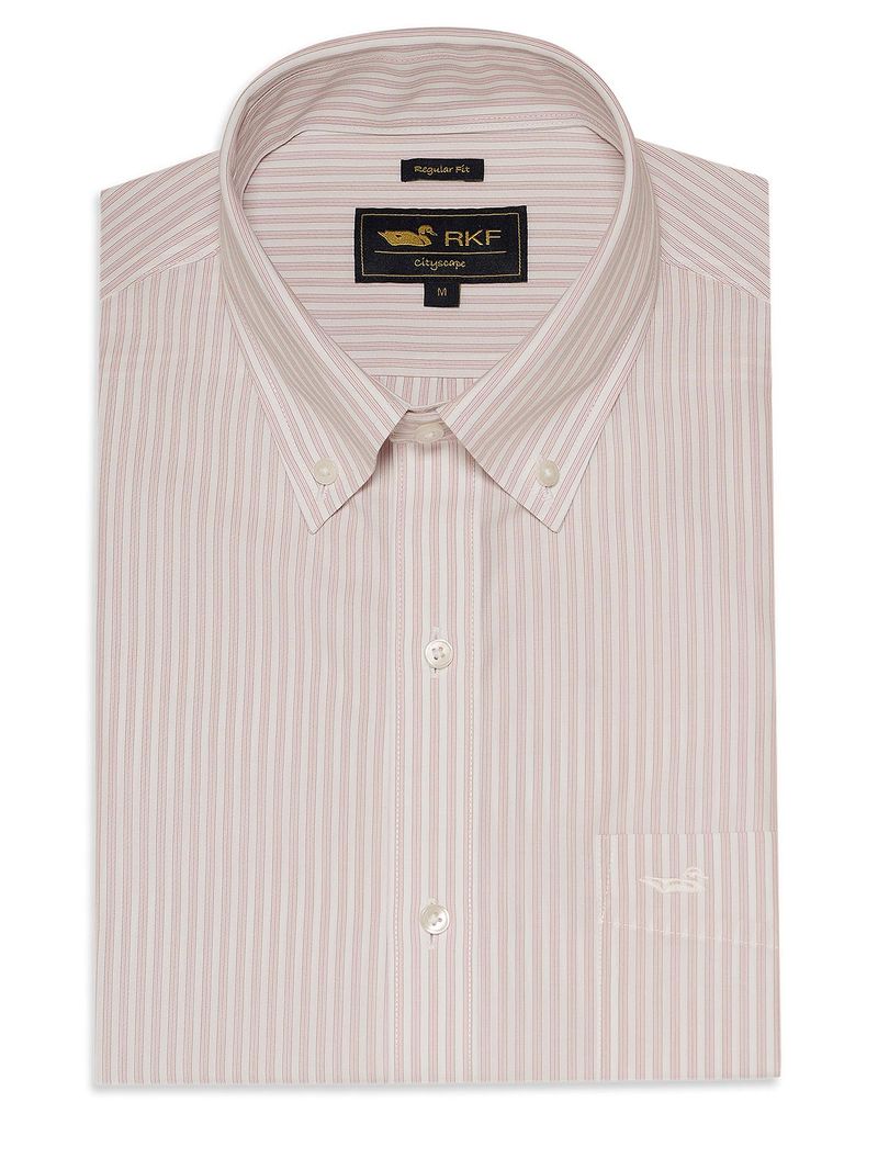 Camisa Cuello Button-Down Hombre WF Rosado Rockford