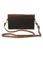 Cartera Cuero Mujer Oh Flower Cross Chocolate Rockford