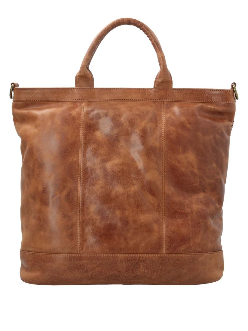 Cartera Cuero Mujer Fd Braid Tote Tan Rockford