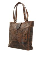 Cartera-Cuero-Mujer-Oh-Flower-Tote-Chocolate-Rockford