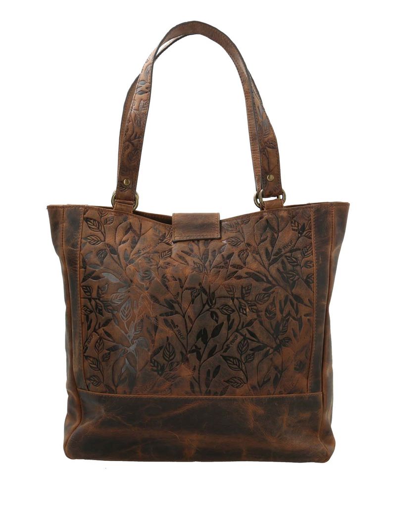 Cartera-Cuero-Mujer-Oh-Flower-Tote-Chocolate-Rockford