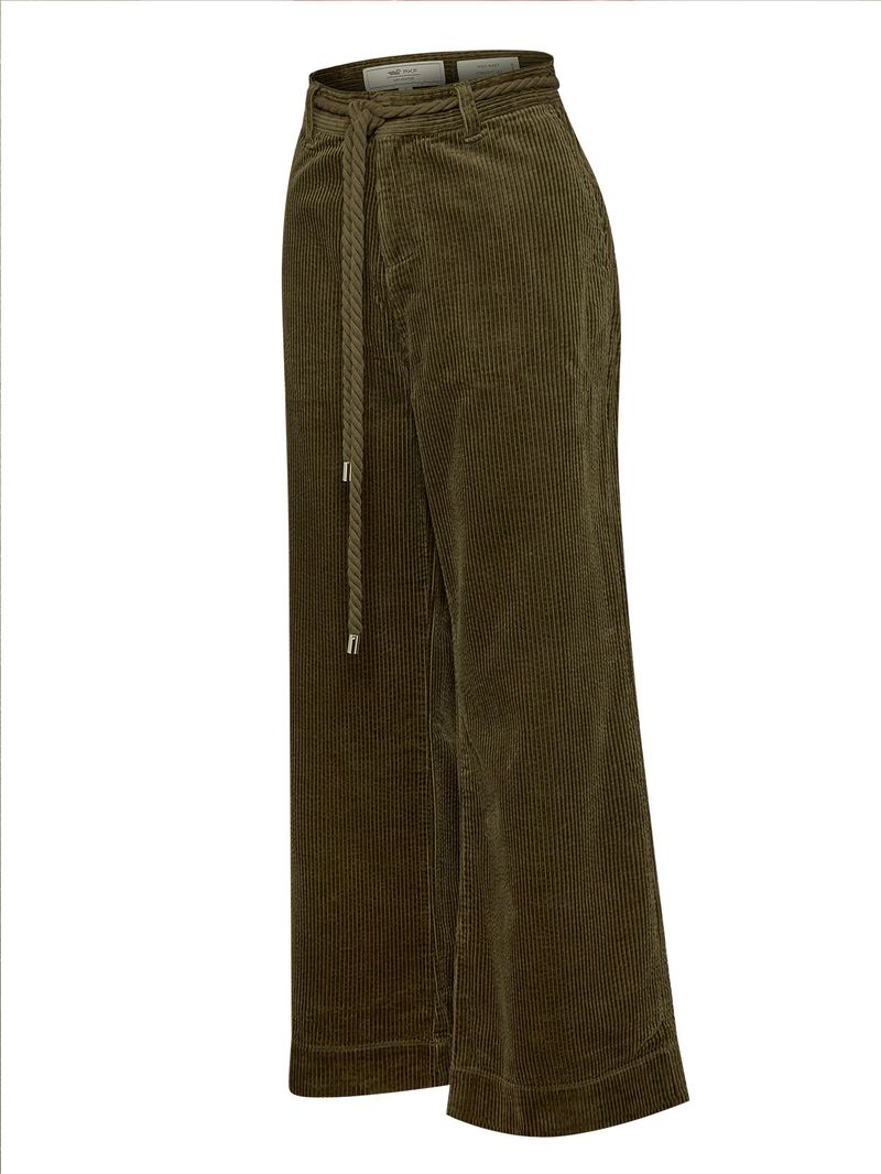 Pantalón Algodón Orgánico Mujer Tanko Verde Rockford