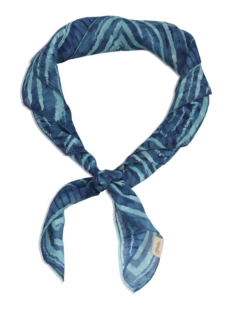 Pañuelo-Seda-Mujer-Rkf-Silk-Blunt-Azul-Rockford
