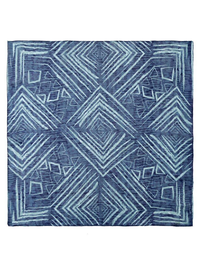 Pañuelo-Seda-Mujer-Rkf-Silk-Blunt-Azul-Rockford