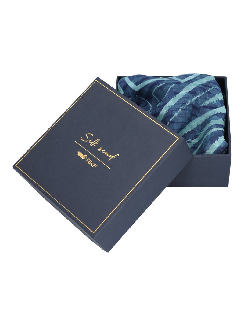 Pañuelo-Seda-Mujer-Rkf-Silk-Blunt-Azul-Rockford