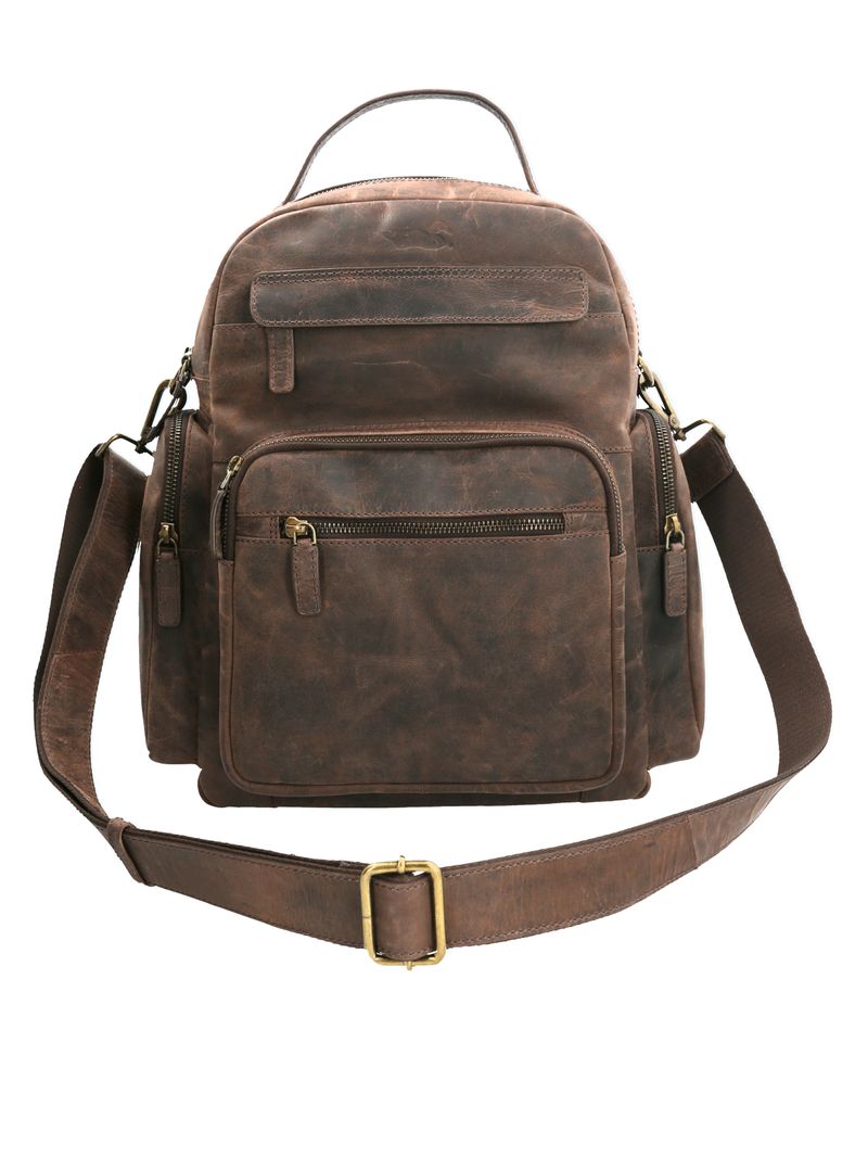 Mochila Cuero Unisex Ks Clough Backbag Chocolate Rockford