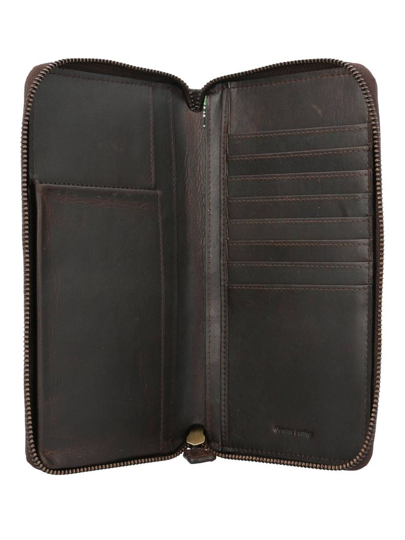 Porta Pasaporte Cuero Unisex Tc Passport Case Café Rockford