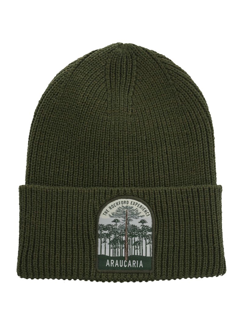 Gorro Fibras Recicladas Unisex Beanie Araucaria Verde Oscuro Rockford