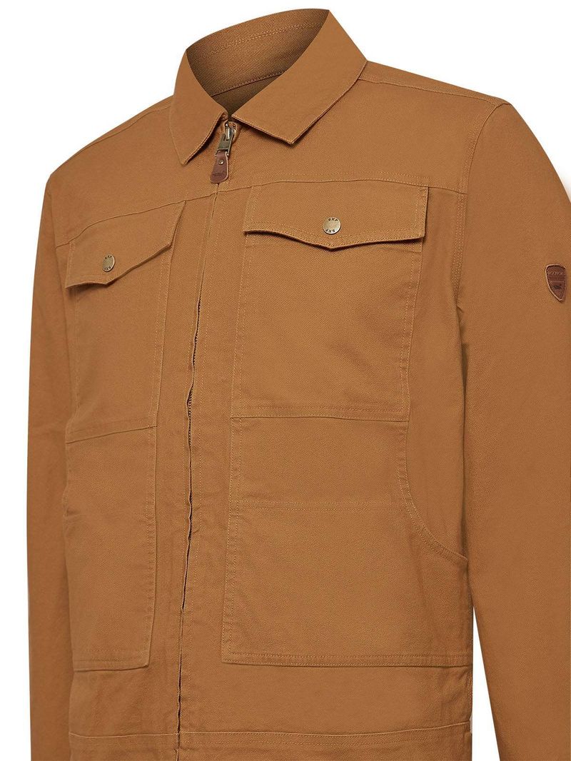 Chaqueta Algodón Orgánico Hombre Golfo Café Rockford